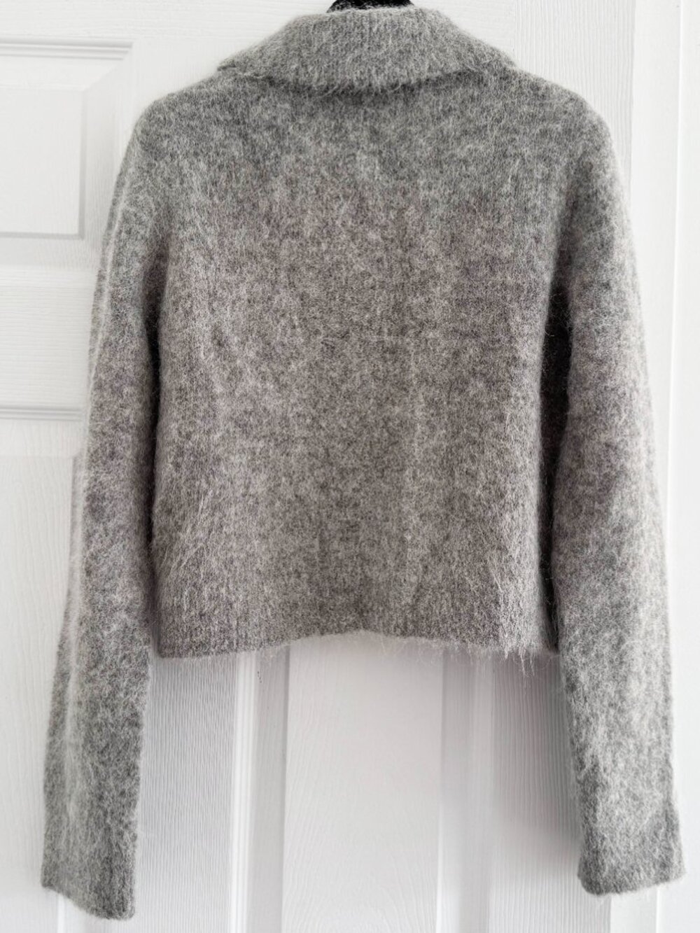Munthe "Roxas" Cropped Cardigan in Grey, size 36 - Picture 6 of 8